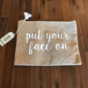 🌈 Mudpie Burlap Case/Pouch